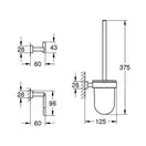 Набір аксесуарів 3 в 1 Grohe Essentials Cube New (40757001)