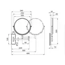 Зеркало косметическое Qtap Liberty ORO 1147 (QTLIBORO1147)