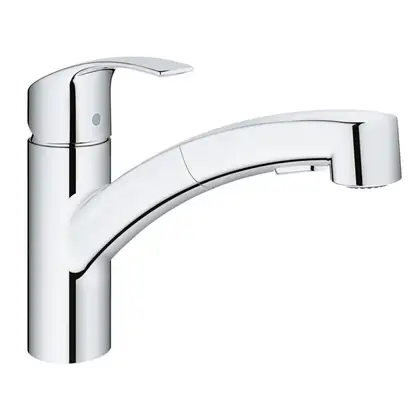 Змішувач для кухні з висувним виливом Grohe Eurosmart (30305000)