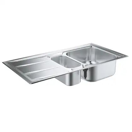 GROHE Мийка для кухні 983 x 513 мм з ексцентриком, 2 чаши, матова (31569SD0) GROHE Мийка для кухні 983 x 513 мм з ексцентриком, 2 чаши, матова (31569SD0)
