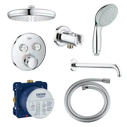 GROHE Grohtherm SmartControl Неперевершена душова система із Rainshower New Tempesta 210 (34614SC0)