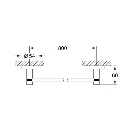 Тримач для рушників Grohe Essentials New (40386001)