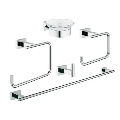 Набір аксесуарів 5 в 1 Grohe Essentials Cube New (40758001) Набір аксесуарів 5 в 1 Grohe Essentials Cube New (40758001)