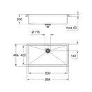 Мийка кухонна Grohe EX Sink K700 (80 cm) (31580SD0)