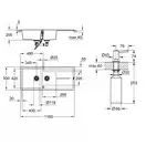 Набор Grohe мойка кухонная K400 31643AP0 + дозатор для моющего средства Contemporary 40536000 (31643AP040536000)