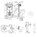Комплект Grohe инсталляция Rapid SL 38772001 + набор для гигиенического душа со смесителем BauLoop 111042 (38772001111042)