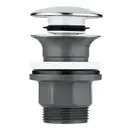 Донний клапан для раковини універсальний (з/без переливу) GROHE 40824000 автоматичний (СLICK-СLACK)