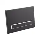 Qtap Nest Панель змиву для унітаза, матовий чорний (QT0111M08V1091MB)