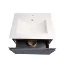 Тумба підвісна з умивальником Qtap Robin QT1372TPВ6002GWO