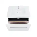 Комплект Qtap Virgo 700х580х437 White/Whitish oak тумба подвесная + раковина врезная  QT1872TPА7013070CW (QT1872TPА7013070CWWO)