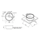 Кухонная мойка Qtap 4450 0,8 мм Satin (QT4450SAT08)