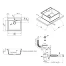 Кухонная мойка Qtap CS 5250 Black (QT5250BLA404)