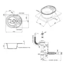Кухонная мойка Qtap CS 6151 GRE (QT6151GRE471)