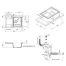 Кухонная мойка Qtap CS 7449 Beige (QT7449BEI551)