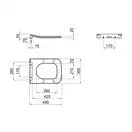 Сиденье для унитаза Qtap (Crow) с микролифтом Slim QT0599SC2170W (QT99SC2170W)