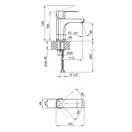 Смеситель для раковины Qtap Lipno 1023101G (QTLIPNO1023101G)
