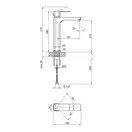 Смеситель для раковины Qtap Lipno 10H23101G (QTLIPNO10H23101G)