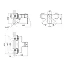 Смеситель для душа Qtap Lipno 4023101G (QTLIPNO4023101G)