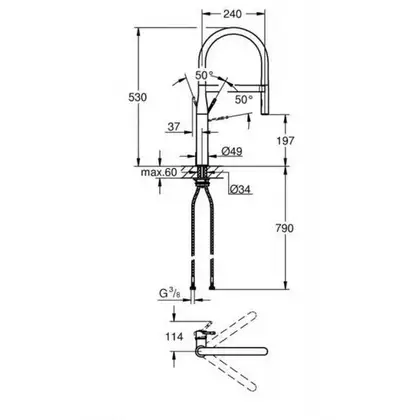 Grohe Essence New Смеситель для кухни, хром (30294000)