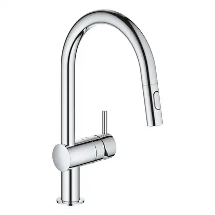 GROHE Одноважільний змішувач для мийки з короткою рукояткою Minta  (30348001)