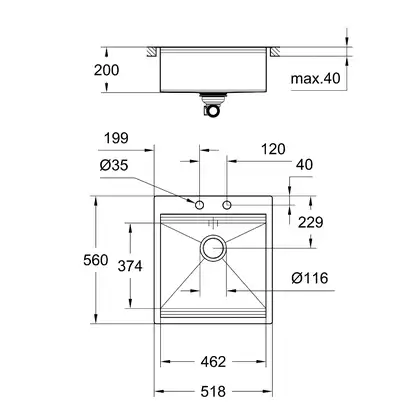 Grohe K800 Кухонна мийка, нержавіюча сталь (31583SD0)