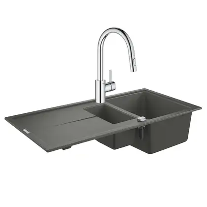 Набор Grohe мойка кухонная K400 31642AT0 + смеситель Eurosmart Cosmopolitan 31481001 (31642AT031481001)
