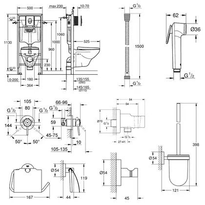 Большой набор для дома Grohe Mega Bundle 39400MB0
