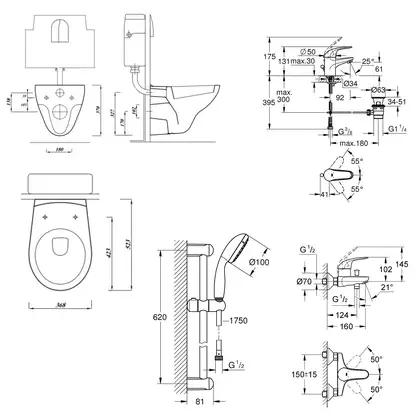 Большой набор для дома Grohe Mega Bundle 39400MB0