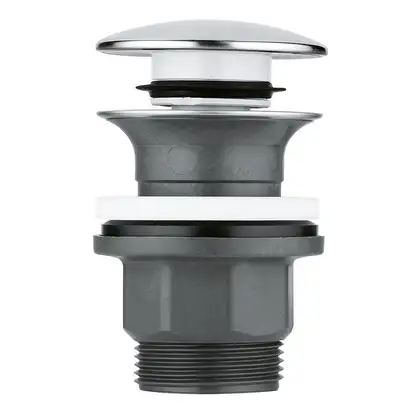 Донний клапан для раковини універсальний (з/без переливу) GROHE 40824000 автоматичний (СLICK-СLACK)