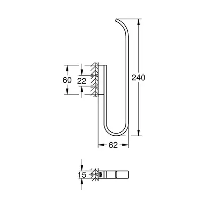Тримач для запасного рулону туалетного паперу Grohe Selection (41067000)