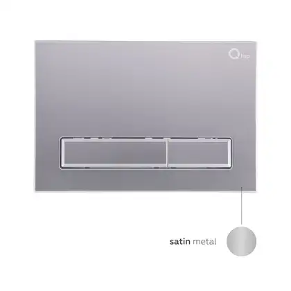 Qtap Nest Панель змиву для унітазу, сатин (QT0111M08382SAT)