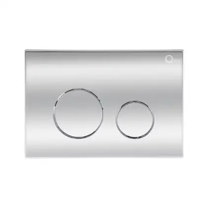 Qtap Nest Панель змиву для унітаза, хром (QT0111M11112CRM)