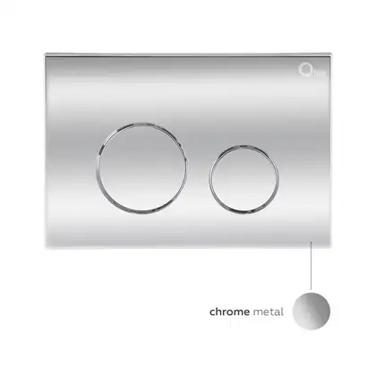Qtap Nest Панель змиву для унітаза, хром (QT0111M11112CRM)