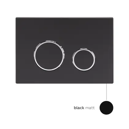 Qtap Nest Клавіша змиву, матовий чорний (QT0111M11V1146MB)