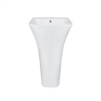 Раковина для підлоги Qtap Crow з донним клапаном QT0511G315W