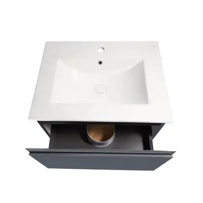 Тумба підвісна з умивальником Qtap Robin QT1372TPВ6002GWO