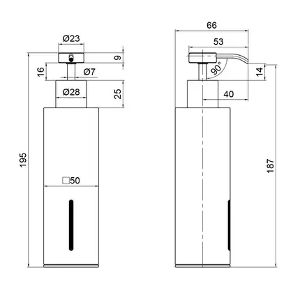 Дозатор для жидкого мыла Qtap Liberty ANT 1152-2 (QTLIBANT11522)