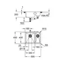 Мийка для кухні із нержавіючої сталі Grohe K700U (31577SD1)