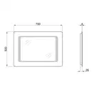 Дзеркало Qtap Leo 500х700 QT117812086080W