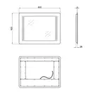 Дзеркало Qtap Leo 600х800 QT1178120870100W