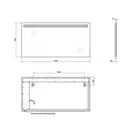 Дзеркало Qtap Mideya 1400х700 QT2078141470140W