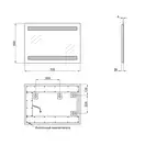 Дзеркало Qtap Mideya 500х700 QT207814226080W
