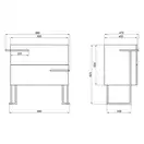 Тумба напольная Qtap Taurus 800х800х437 Whitish oak QT2473TNT803WO