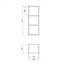 Cтеллаж подвесной Qtap Taurus 250х814х300 Whitish oak QT24762SP814WO