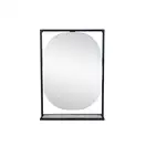 Зеркало Qtap Taurus 800х850х140 Black/Whitish oak с LED-подсветкой QT2478ZP600BWO