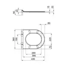 Сиденье для унитаза Qtap (Virgo) с микролифтом Slim QT99HY2111W
