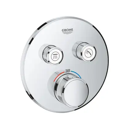 Душевая система скрытого монтажа с термостатом Grohe Grohtherm SmartControl c Tempesta 250 (цвет - хром) (26416SC1)