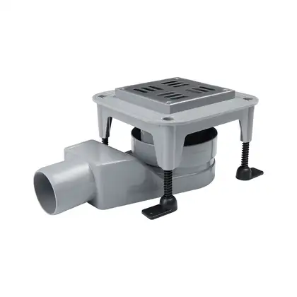 Трап Qtap Presto CRM6011304 точечный с комбинированным затвором и нержавеющей решеткой (PRECRM6011304)