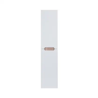 Пенал подвесной Qtap Virgo 350х1600х316 White/Whitish oak с корзиной для белья QT1876PP1651KRWWO