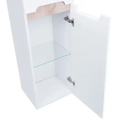 Пенал подвесной Qtap Virgo 350х1600х316 White/Whitish oak QT1876PP1651RWWO